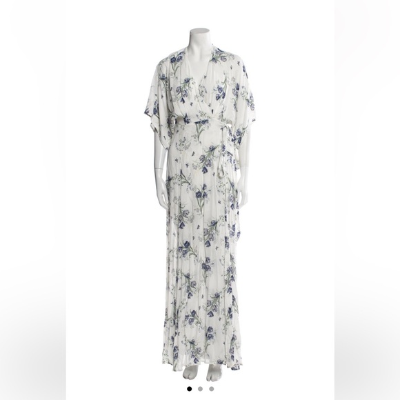 Reformation floral winslow wrap dress USA small - Picture 4 of 7